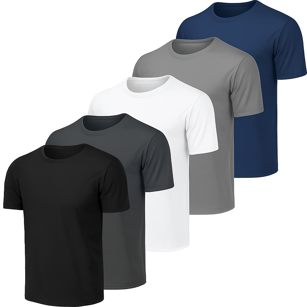 Kit 5 Camisetas Modal Báscias Tech T-Shirt